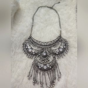 Boho inspired statement necklace